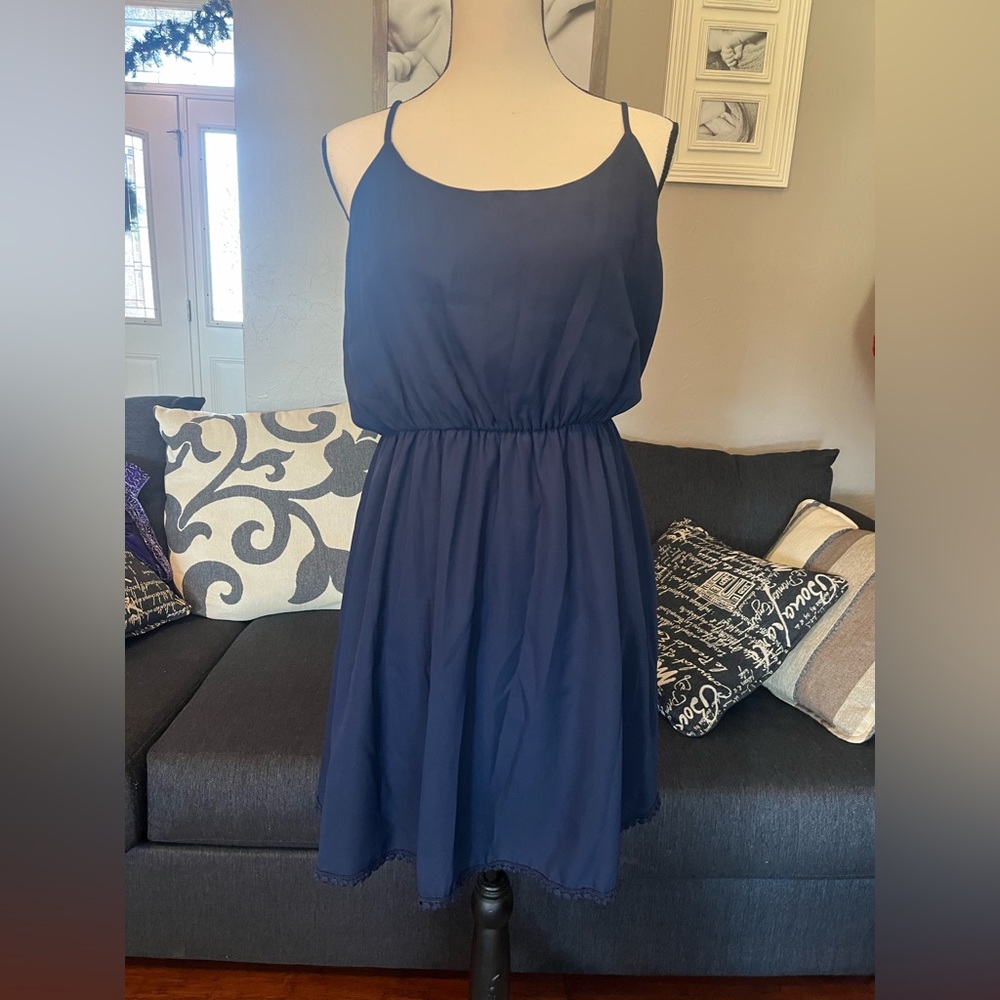 NWT French Grey navy dress